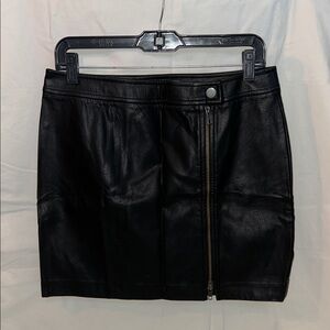 Leith Faux Leather Skirt